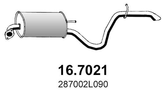Asso 16.7021 End Silencer 167021: Buy near me in Poland at 2407.PL - Good price!