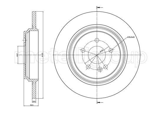 Fri.tech BD0702 Rear brake disc, non-ventilated BD0702: Buy near me in Poland at 2407.PL - Good price!