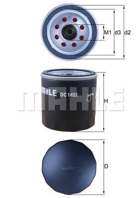 Mahle/Behr OC 1452 Oil Filter OC1452: Buy near me in Poland at 2407.PL - Good price!