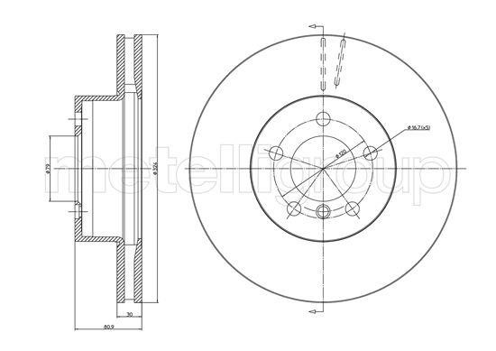 Fri.tech BD0077 Innenbelüftete Bremsscheibe vorne BD0077: Kaufen Sie zu einem guten Preis in Polen bei 2407.PL!