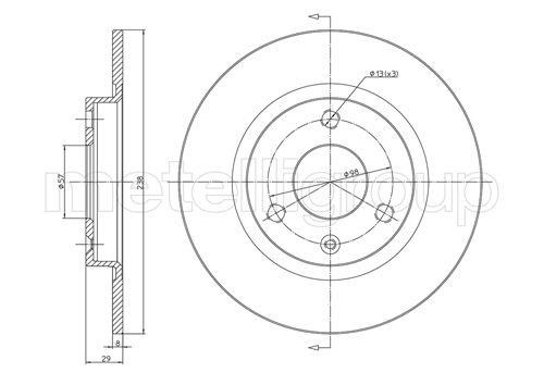 Fri.tech BD0035 Bremsscheibe BD0035: Kaufen Sie zu einem guten Preis in Polen bei 2407.PL!