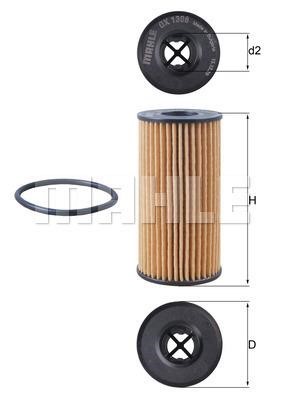 Mahle Original OX 1308D Oil Filter OX1308D: Buy near me at 2407.PL in Poland at an Affordable price!