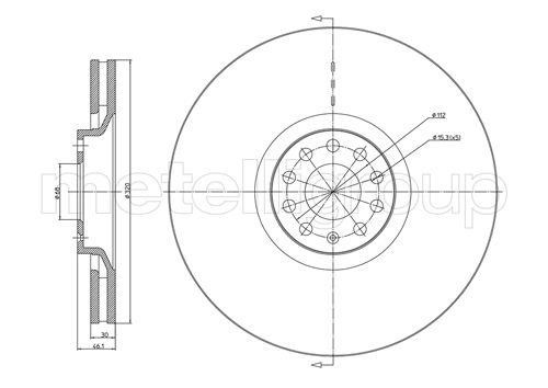 Fri.tech BD0738 Wentylowana przednia tarcza hamulcowa BD0738: Dobra cena w Polsce na 2407.PL - Kup Teraz!