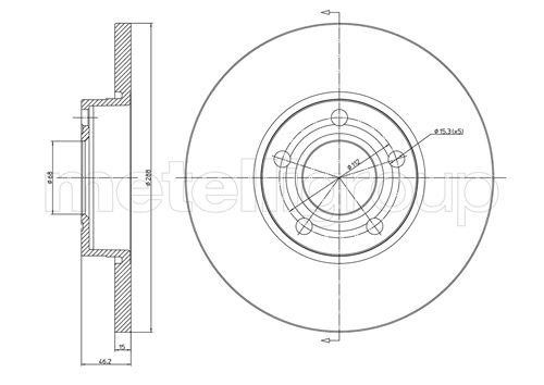 Fri.tech BD0137 Unbelüftete Bremsscheibe vorne BD0137: Kaufen Sie zu einem guten Preis in Polen bei 2407.PL!