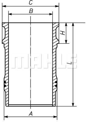 Mahle Original 001 LW 00138 000 Гільза циліндра 001LW00138000: Приваблива ціна - Купити у Польщі на 2407.PL!