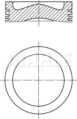 Mahle Original 039 PI 00125 000 Поршень с кольцами, комплект 039PI00125000: Отличная цена - Купить в Польше на 2407.PL!