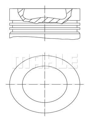 Mahle Original 028 PI 00137 000 Piston set 028PI00137000: Buy near me in Poland at 2407.PL - Good price!