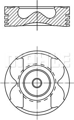 Mahle Original 001 PI 00182 001 Поршень з кільцями, комплект 001PI00182001: Приваблива ціна - Купити у Польщі на 2407.PL!