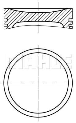 Mahle Original 021 97 01 Поршень з кільцями, комплект 0219701: Приваблива ціна - Купити у Польщі на 2407.PL!