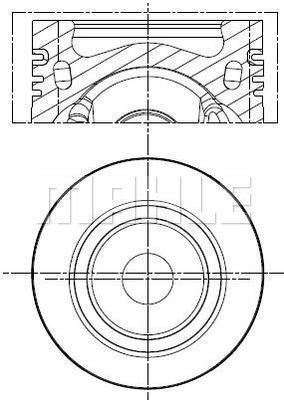 Mahle Original 028 PI 00160 001 Tłok z pierścieniami, zestaw 028PI00160001: Atrakcyjna cena w Polsce na 2407.PL - Zamów teraz!