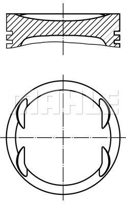 Mahle Original 001 PI 00175 002 Поршень з кільцями, комплект 001PI00175002: Приваблива ціна - Купити у Польщі на 2407.PL!