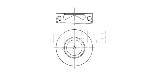 Mahle Original 033 PI 00101 001 Поршень с кольцами, комплект 033PI00101001: Отличная цена - Купить в Польше на 2407.PL!