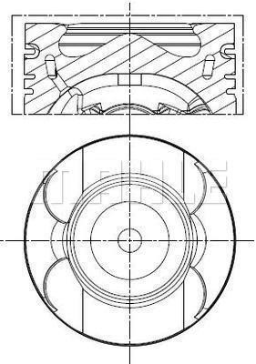 Mahle Original 001 PI 00189 002 Поршень с кольцами, комплект 001PI00189002: Отличная цена - Купить в Польше на 2407.PL!