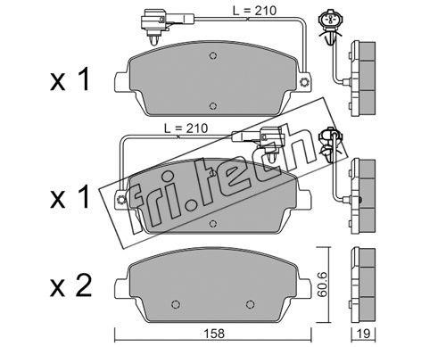 Fri.tech 1143.0 Scheibenbremsbeläge, Set 11430: Kaufen Sie zu einem guten Preis in Polen bei 2407.PL!