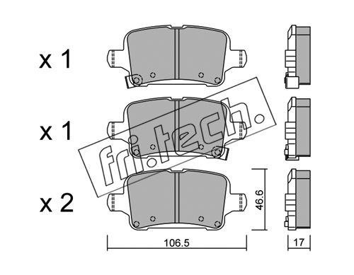Fri.tech 1116.0 Brake Pad Set, disc brake 11160: Buy near me in Poland at 2407.PL - Good price!