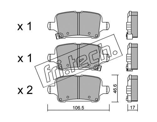 Fri.tech 1116.0 Гальмівні колодки, комплект 11160: Приваблива ціна - Купити у Польщі на 2407.PL!