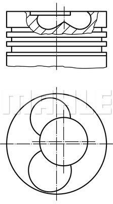 Mahle Original 033 PI 00108 000 Piston set 033PI00108000: Buy near me in Poland at 2407.PL - Good price!