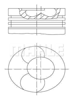 Mahle Original 028 PI 00113 001 Tłok z pierścieniami, zestaw 028PI00113001: Dobra cena w Polsce na 2407.PL - Kup Teraz!