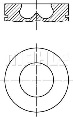 Mahle Original 033 PI 00102 002 Piston set 033PI00102002: Buy near me in Poland at 2407.PL - Good price!