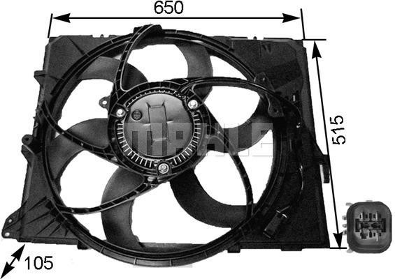 Mahle/Behr CFF 264 000S Hub, engine cooling fan wheel CFF264000S: Buy near me in Poland at 2407.PL - Good price!