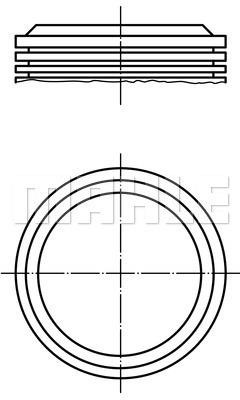 Mahle Original 021 86 00 Поршень з кільцями, комплект 0218600: Приваблива ціна - Купити у Польщі на 2407.PL!