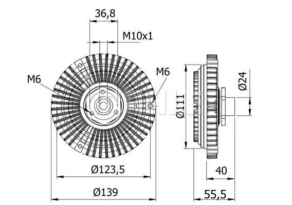 Mahle/Behr CFC 46 000S Clutch, radiator fan CFC46000S: Buy near me in Poland at 2407.PL - Good price!