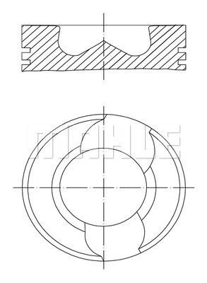 Mahle/Knecht 030 98 02 Поршень 0309802: Отличная цена - Купить в Польше на 2407.PL!