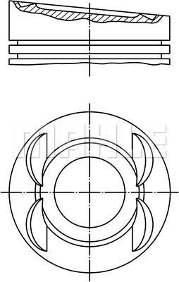 Mahle Original 030 62 00 Piston set 0306200: Buy near me in Poland at 2407.PL - Good price!