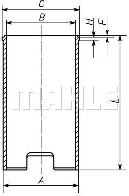 Mahle Original 029 WV 13 00 Гільза циліндра 029WV1300: Приваблива ціна - Купити у Польщі на 2407.PL!