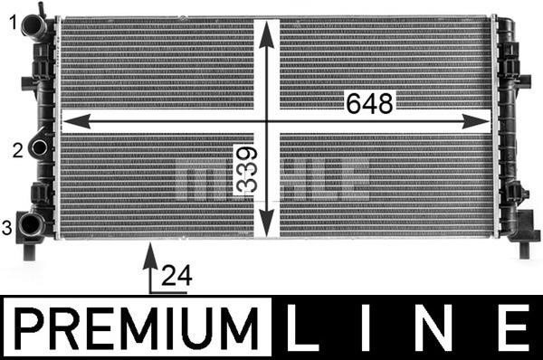 Radiator, engine cooling Mahle Original CR 2082 000P