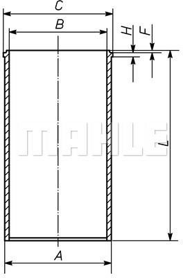 Mahle Original 007 WV 46 00 Гільза циліндра 007WV4600: Приваблива ціна - Купити у Польщі на 2407.PL!