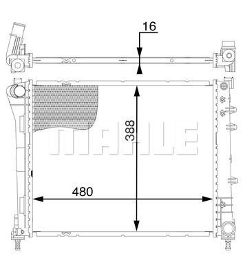 Mahle/Knecht CR 2004 000S Chłodnica, układ chłodzenia silnika CR2004000S: Dobra cena w Polsce na 2407.PL - Kup Teraz!