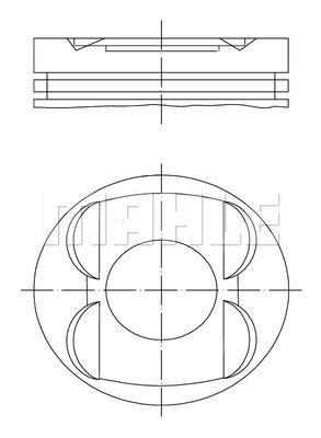 Mahle Original 607 PI 00115 002 Поршень 607PI00115002: Отличная цена - Купить в Польше на 2407.PL!