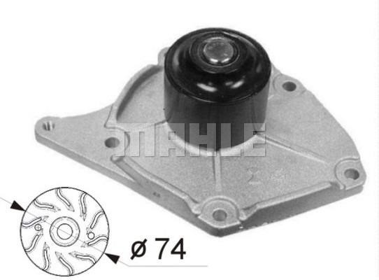 Mahle Original CP 54 000S Water pump CP54000S: Buy near me in Poland at 2407.PL - Good price!