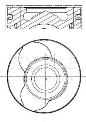 Mahle Original 028 PI 00170 001 Piston 028PI00170001: Buy near me in Poland at 2407.PL - Good price!