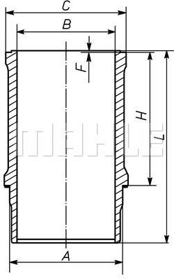 Mahle Original 487 WN 01 01 Zylinderlaufbuchse 487WN0101: Kaufen Sie zu einem guten Preis in Polen bei 2407.PL!