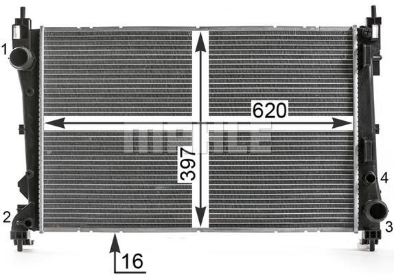 Mahle/Perfect circle CR 2003 000P Kühler motorkühlung CR2003000P: Kaufen Sie zu einem guten Preis in Polen bei 2407.PL!