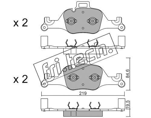 Fri.tech 1145.0 Scheibenbremsbeläge, Set 11450: Kaufen Sie zu einem guten Preis in Polen bei 2407.PL!