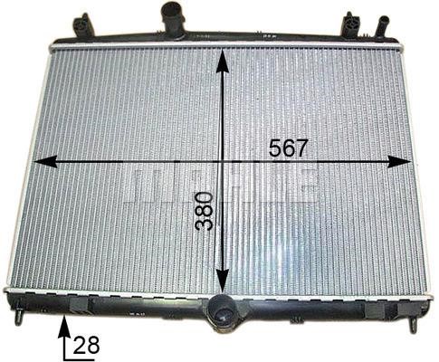 Mahle/Knecht CR 2113 000S Radiator, engine cooling CR2113000S: Buy near me in Poland at 2407.PL - Good price!