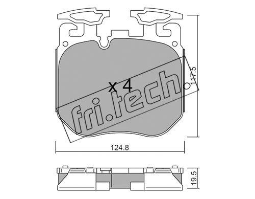 Fri.tech 1147.0 Brake Pad Set, disc brake 11470: Buy near me in Poland at 2407.PL - Good price!