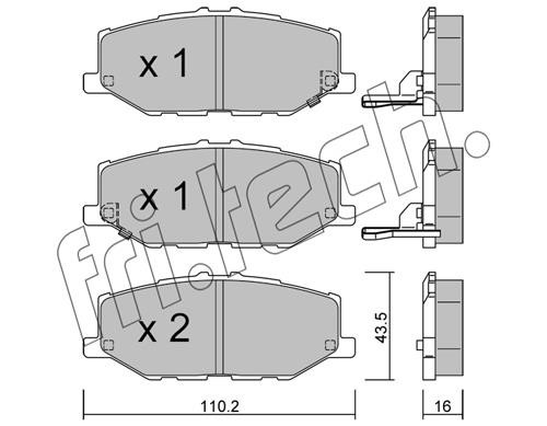 Fri.tech 1215.0 Brake Pad Set, disc brake 12150: Buy near me in Poland at 2407.PL - Good price!