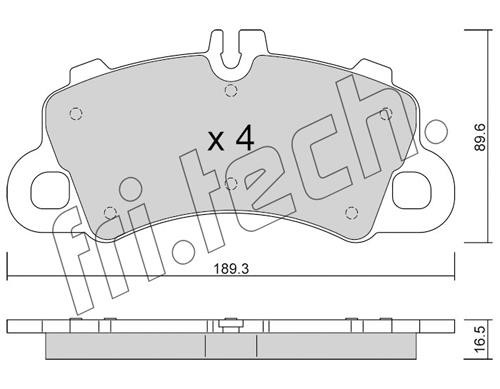 Fri.tech 1259.0 Brake Pad Set, disc brake 12590: Buy near me in Poland at 2407.PL - Good price!