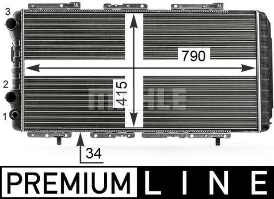 Mahle Original CR 34 000P Radiator, engine cooling CR34000P: Buy near me in Poland at 2407.PL - Good price!