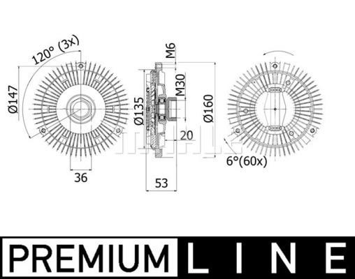 Mahle Original CFC 128 001P Kupplung, Kühlerlüfter CFC128001P: Kaufen Sie zu einem guten Preis in Polen bei 2407.PL!