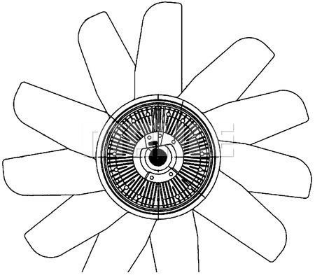 Mahle/Knecht CFF 502 000P Hub, engine cooling fan wheel CFF502000P: Buy near me in Poland at 2407.PL - Good price!