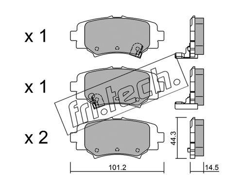 Fri.tech 10090 Scheibenbremsbeläge, Set 10090: Kaufen Sie zu einem guten Preis in Polen bei 2407.PL!