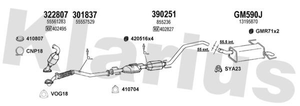  391744U Exhaust system 391744U: Buy near me in Poland at 2407.PL - Good price!