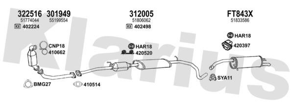  330956U Exhaust system 330956U: Buy near me in Poland at 2407.PL - Good price!