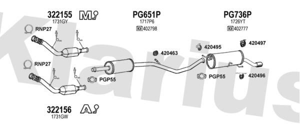 Klarius 630967U Exhaust system 630967U: Buy near me in Poland at 2407.PL - Good price!