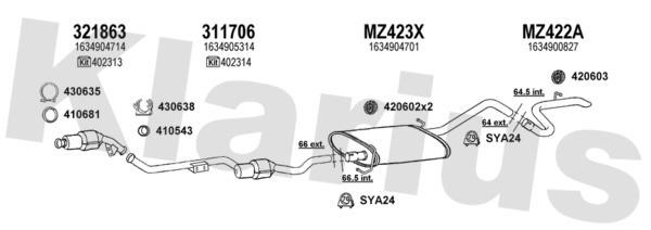  600443U Exhaust system 600443U: Buy near me in Poland at 2407.PL - Good price!